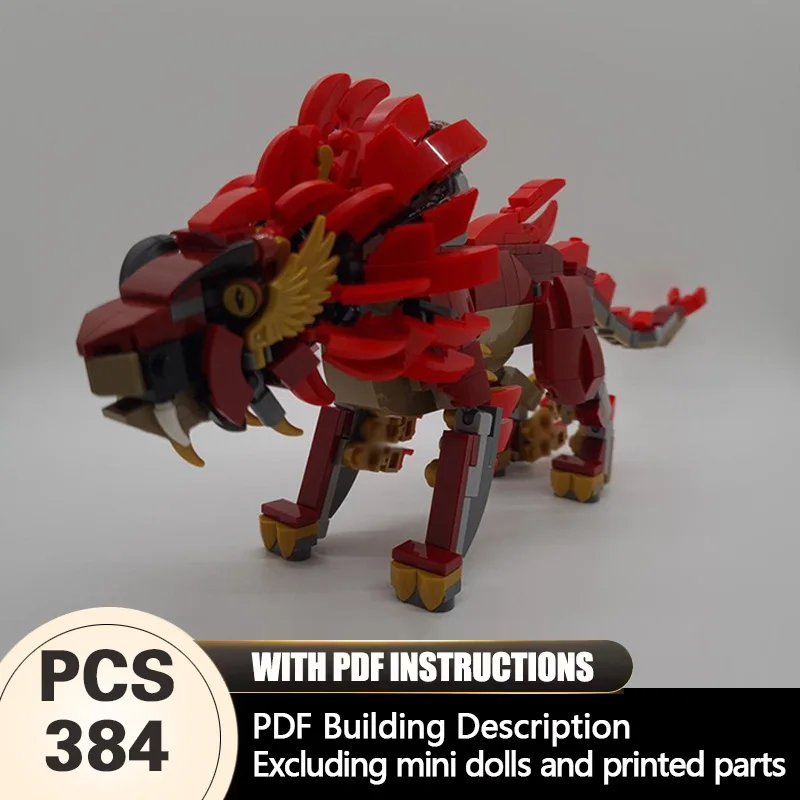 

Creators Animal Series Model MOC Building Bricks Fictional Creature Modular Technology Gifts Holiday Assemble Children Toys Suit