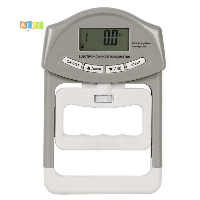 A12E-Digital Electronic Hand Dynamometer Grip Strength Measurement Meter Auto Hand Grip Power 90 Kgs Sports Tools For Hands