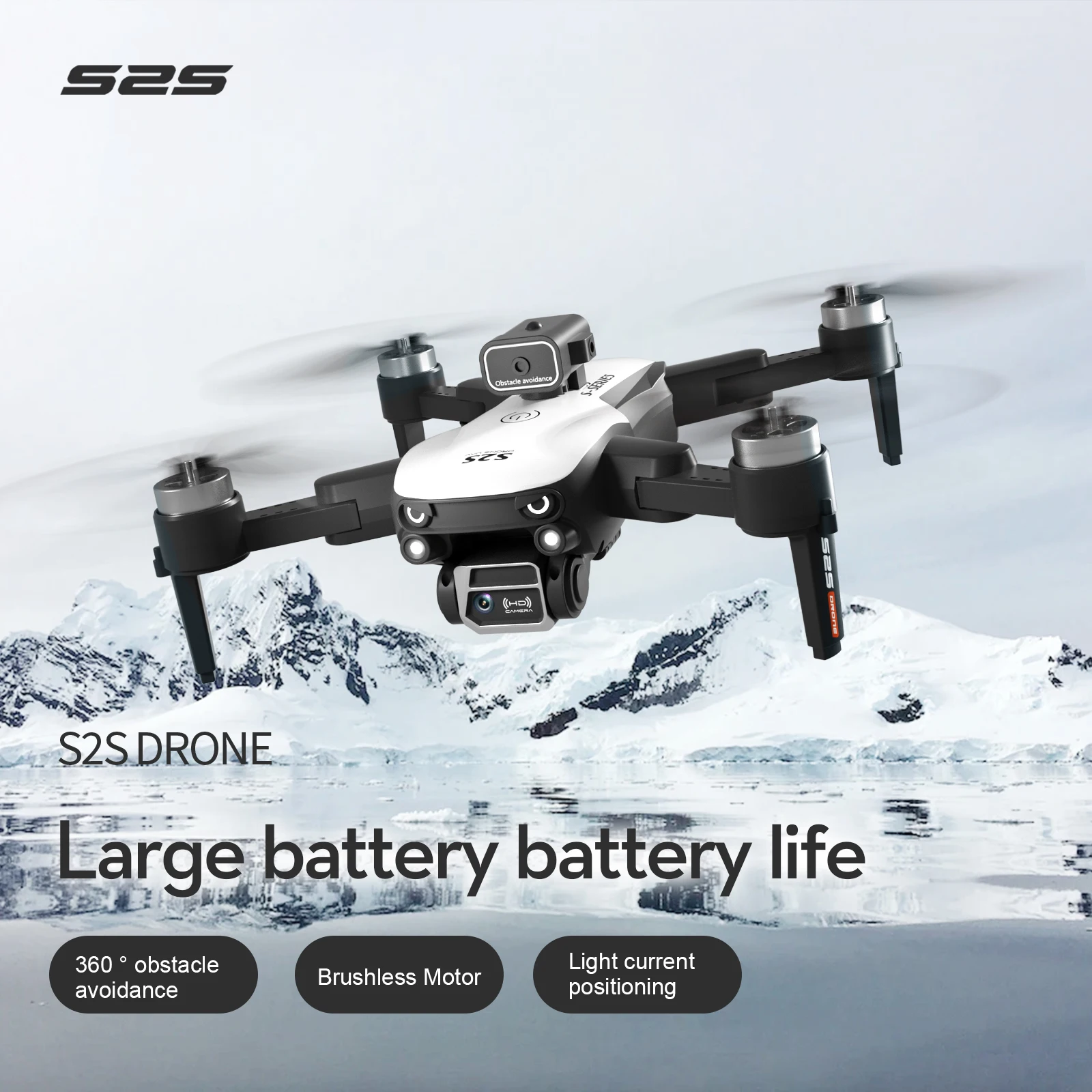 Professionale S2S Drone 8K HD telecamera aerea WiFi FPV flusso ottico Brushless evitamento ostacoli Quadcopter RC elicottero giocattolo regalo