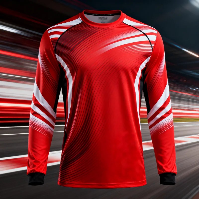 

Спортивные рубашки с длинными рукавами и 3D-принтом для автогонок для мужчин и женщин, быстросохнущие спортивные рубашки для скоростного спуска на открытом воздухе