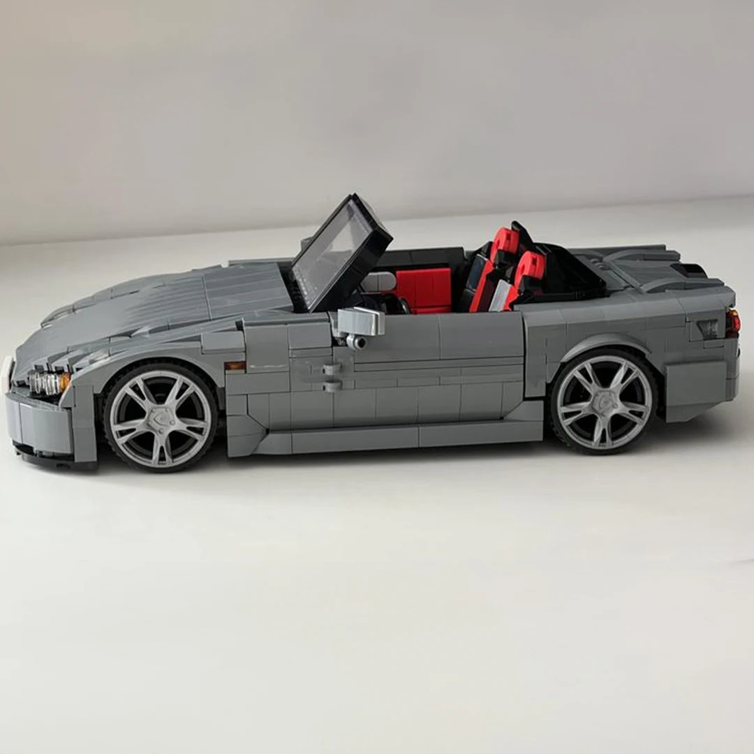 MOC-132172 Sports Car 1249PCS Building Block assemblaggio di tecnologia fai da te giocattoli da disegno elettronici per regalo di compleanno per bambini