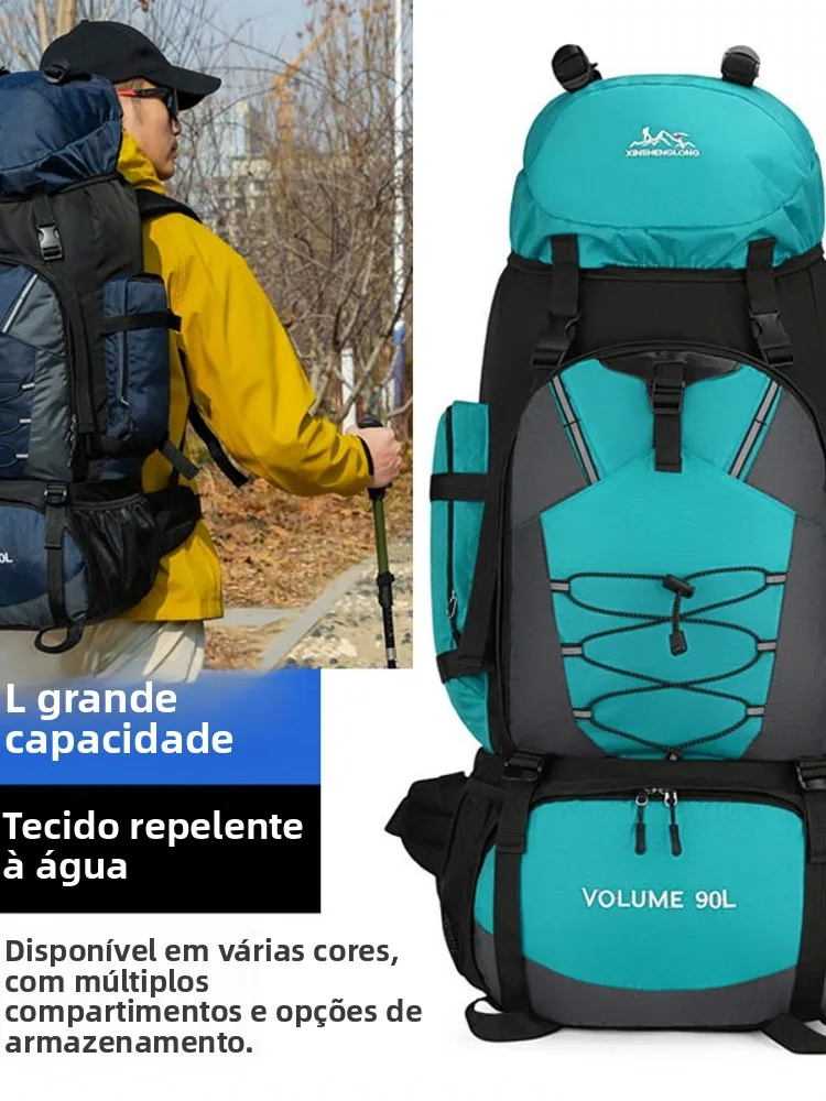 new-outdoor-90l-large-capacity-mountain-climbing-bag-lightweight-waterproof-men's-casual-hiking-backpack-double-shoulder
