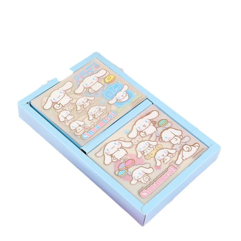 50pcs Sanrio Girls Heart Cinnamoroll Kuromi My Melody Decorative Pattern Cartoon Cute Sticker Gift Box