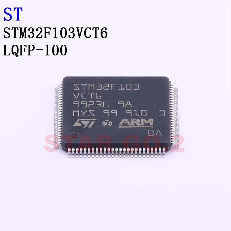 

5PCSx STM32F103VCT6 LQFP-100 ST Microcontroller