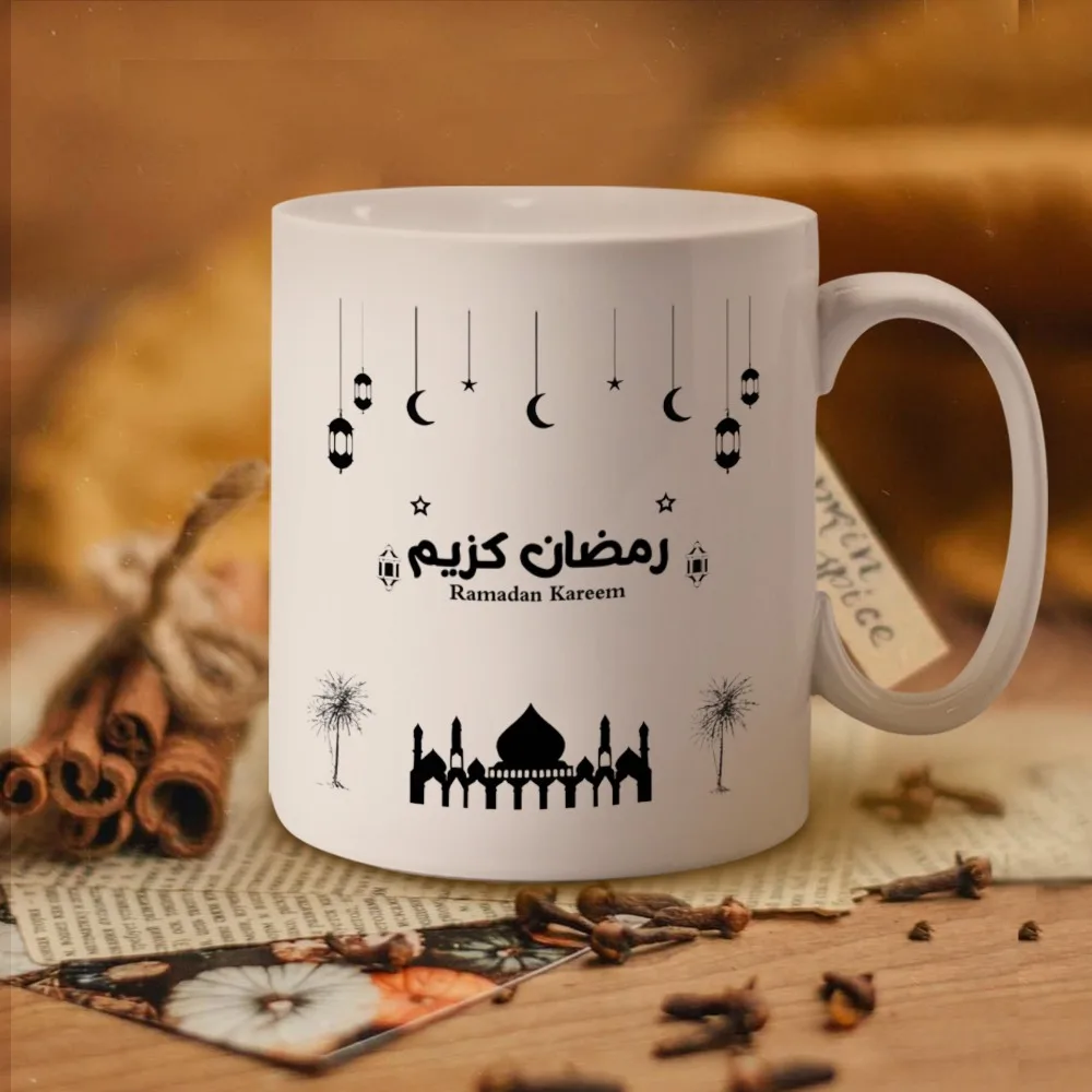 

11 oz personalized ceramic mug, durable white coffee mug for home/office use, hand wash only, great gift for tea/coffee lovers