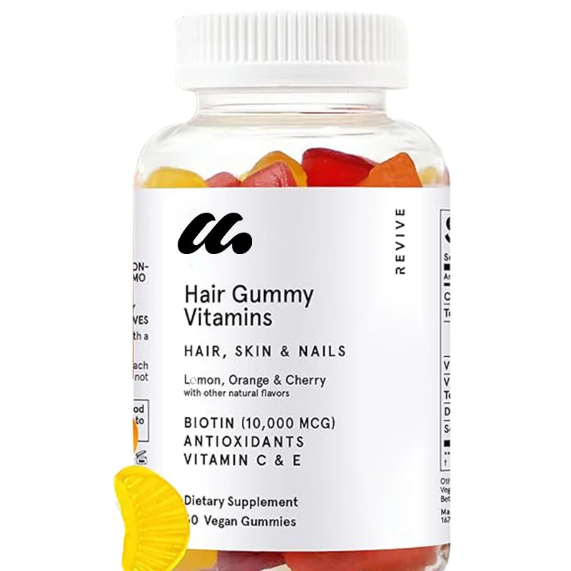 Hair gummy vitamin, vegan biotin promotes hair growth, suitable for both men and women