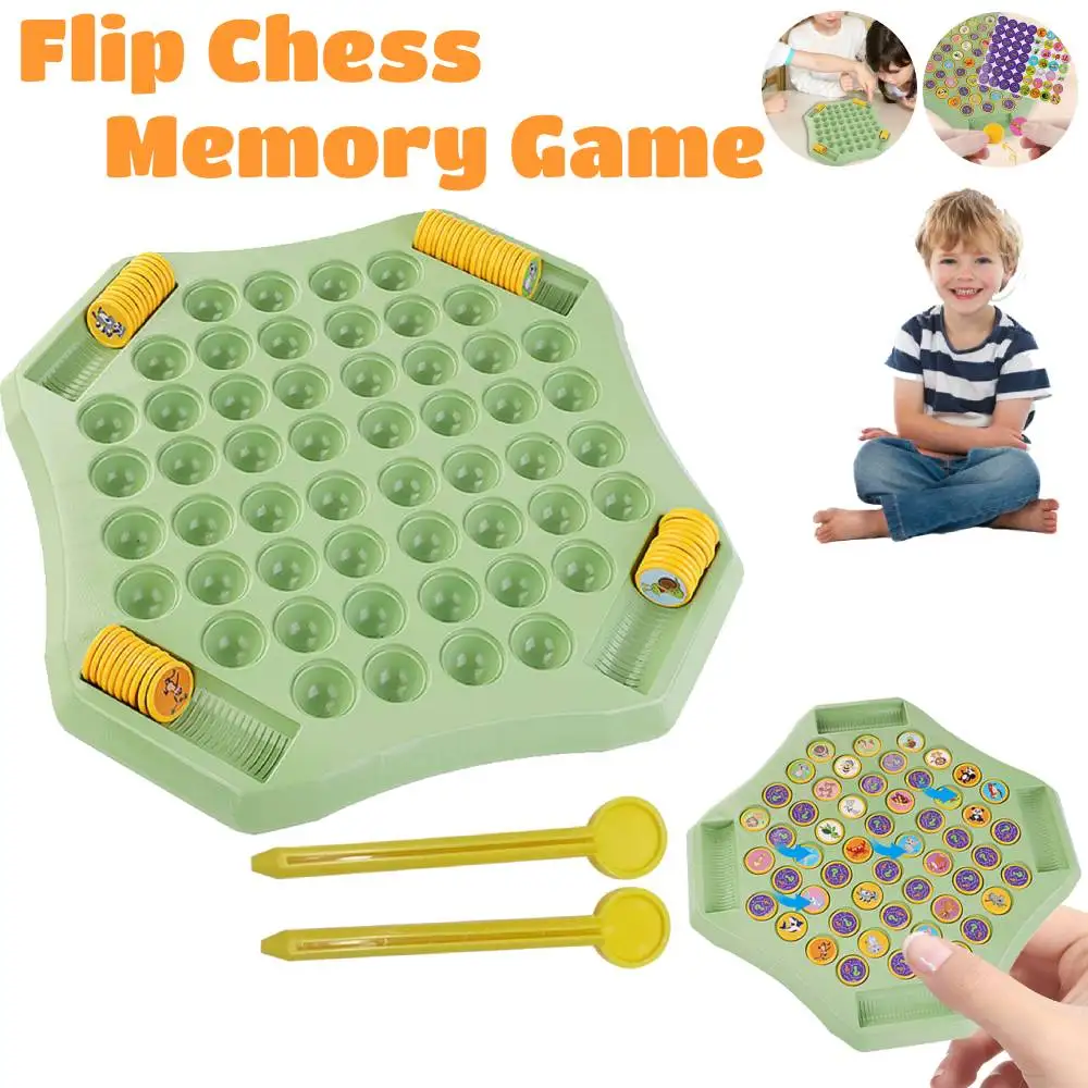 

Children Flip Chess Memory Chess Game Family Interactive Board Game Logical Thinking Cognitive Training Toy Puzzle Game Kid Gift