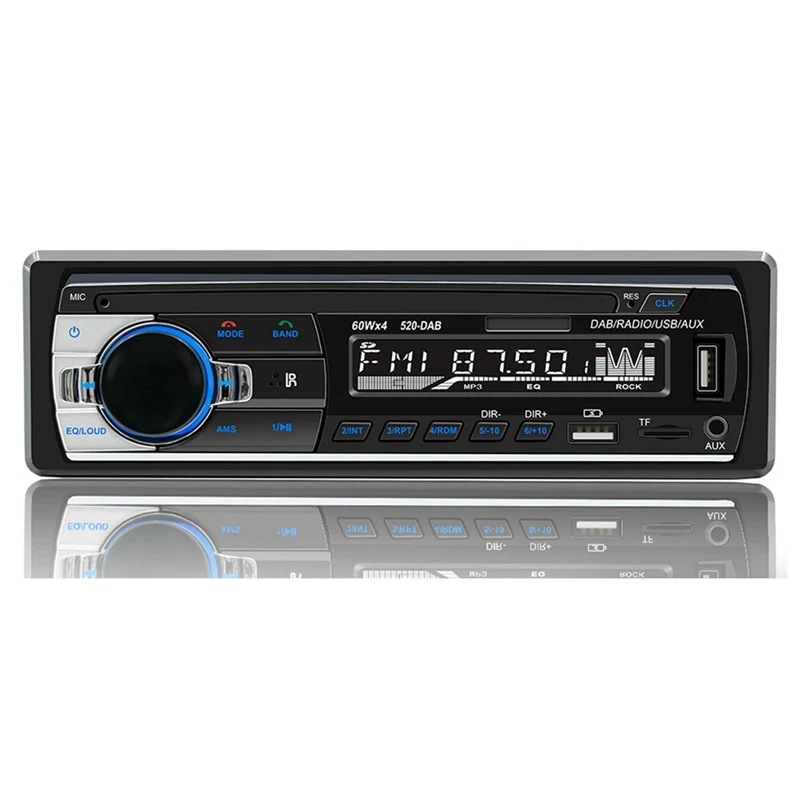 Radio DAB+ Car MP3 Multimedia Player JSD-520 AM FM Audio Stereo Receiver As Shown 12V In-Dash 1Din Bluetooth