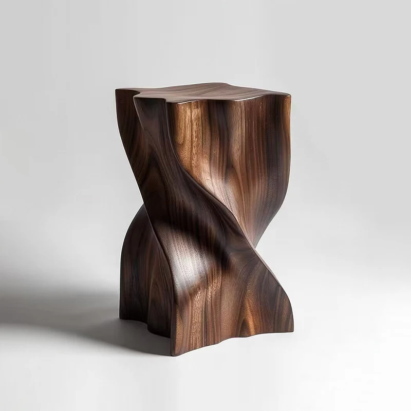 

Household living room log edge stool creative decorative stool