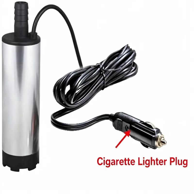 12V 24V DC 130W Portable Submersible Pump 12L/min High Flow Electric Transfer Pump Diesel Fuel Water Sewage Suction Pump Car Out