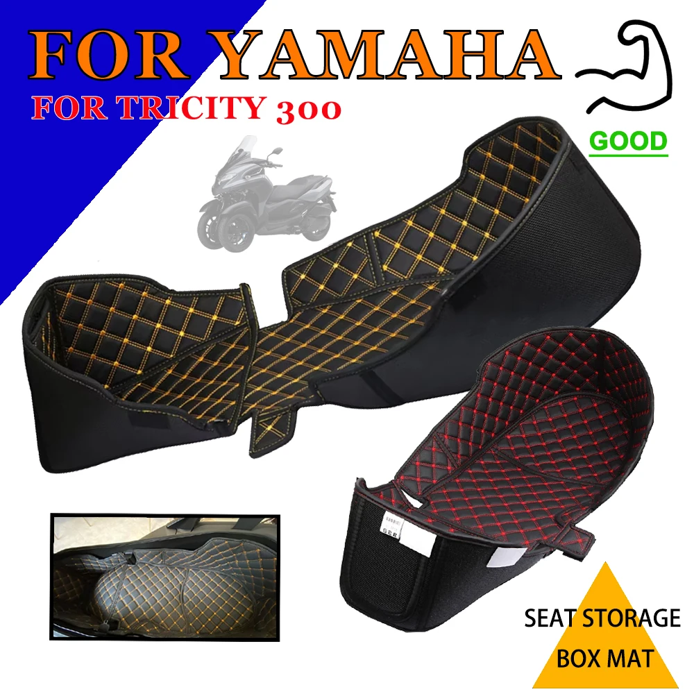 

Cargo Trunk Liner Protector For Yamaha Tricity 300 Tricity300 Motorcycle Accessories PU Leather Seat Storage Box Mat