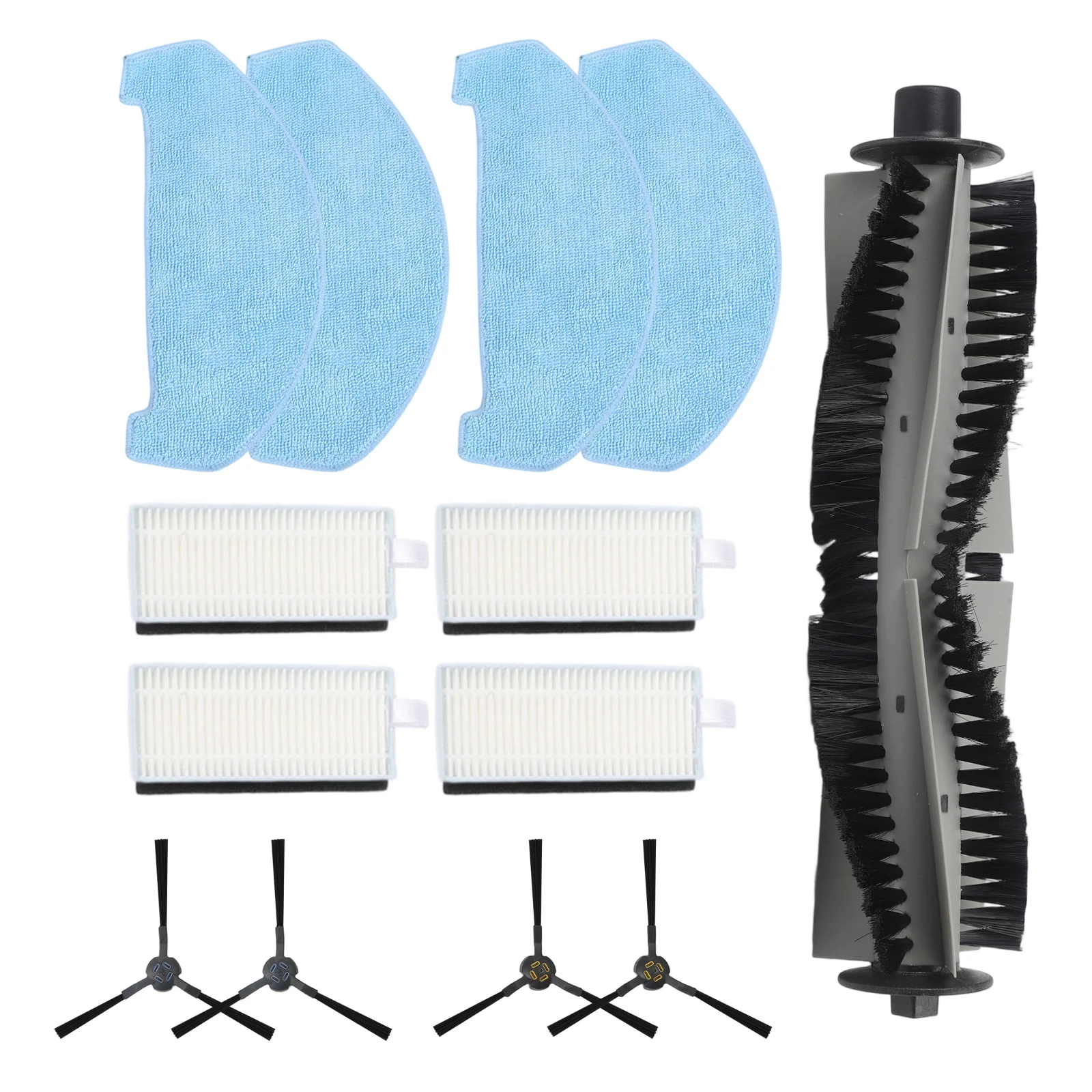 For ILIFE A20 T20S V3x For Robot Vacuum Cleaner Accessory Kit with Main Brush Side Brushes Mop Cloth and Filters