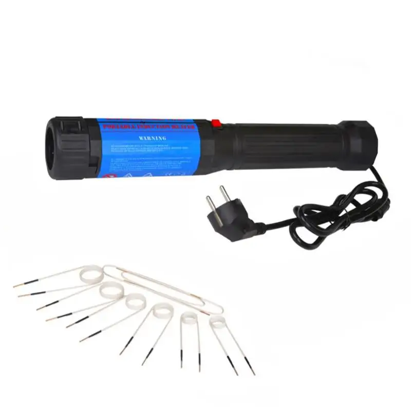 1400W Induction Heater Kit Automotive 110V/220V Flameless Heat Induction Heating Machine Car Repair Tool with 8/10Coils