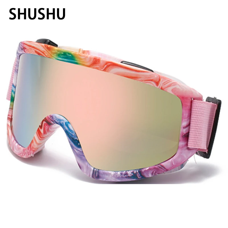 Ski Glasses Women's Sandproof Glasses Fashion Color Matching Men's Mountain Climbing Snow Cross country Motorcycle Sports Glasse