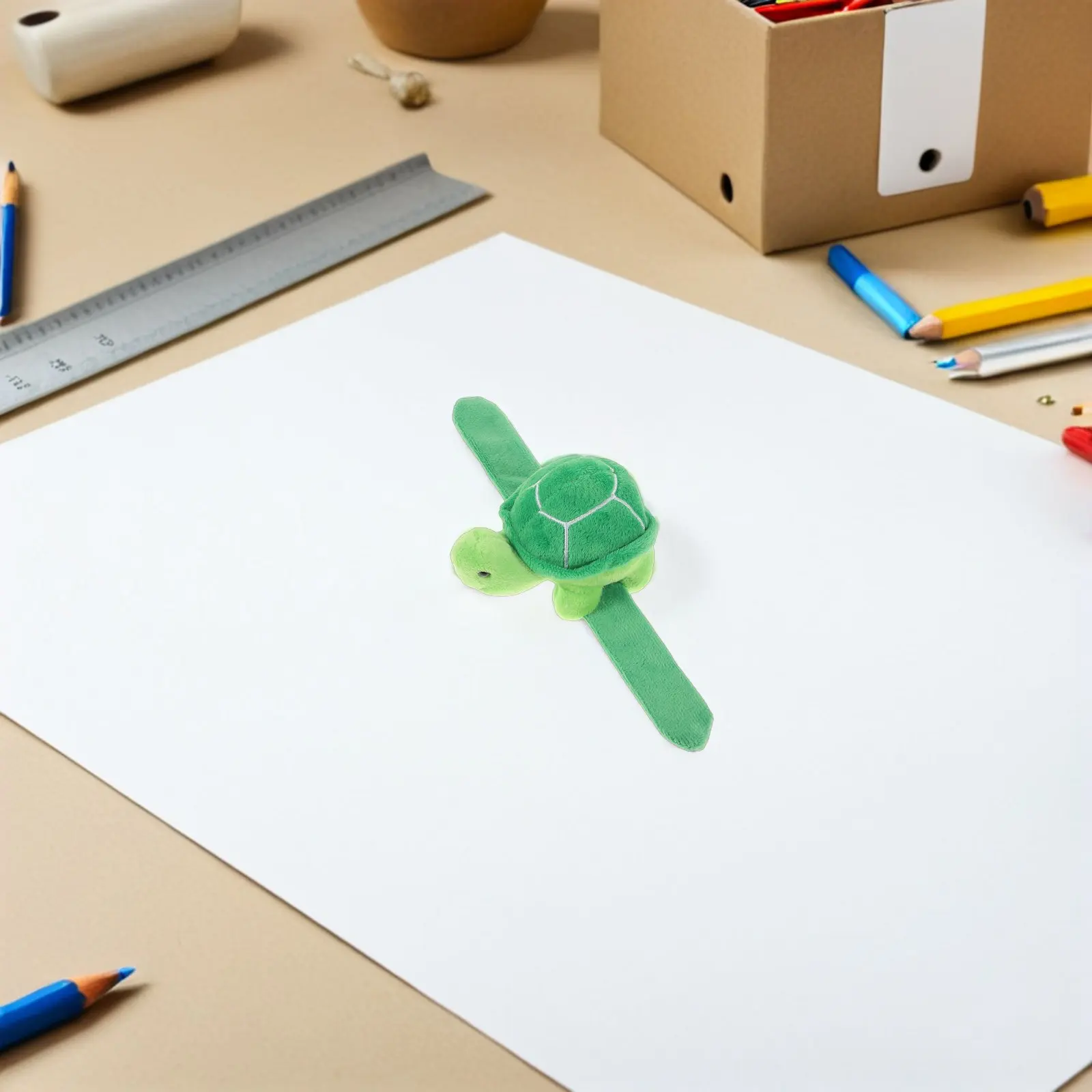 4Pcs Turtle Slap Wristband Soft Stuffed Animal Snap Bracelet Comfortable Cute Party Favor Wristbands Snap Bracelet