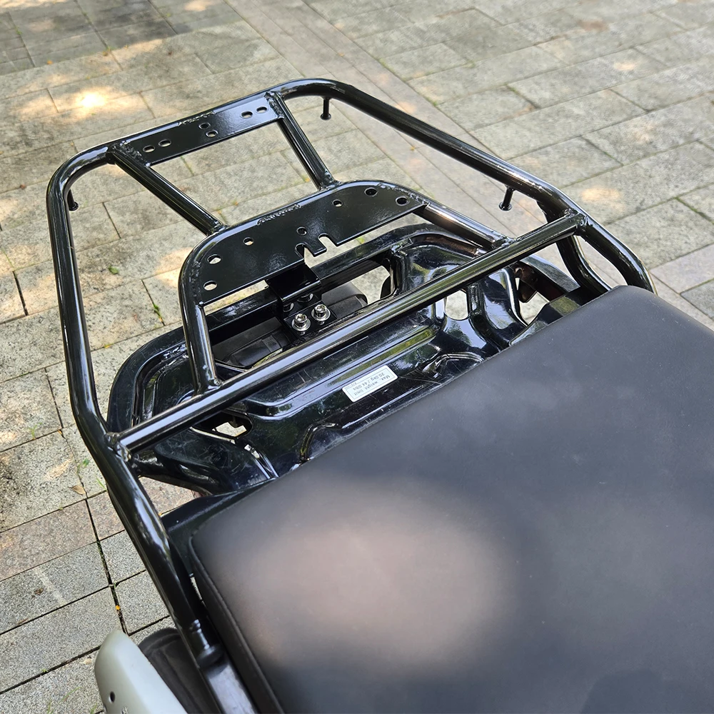 Portapacchi posteriore nero compatibile con Honda CT125 Trail 125 Hunter Cub 125