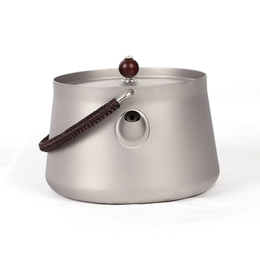 

Сверхлегкий портативный чайник Pure Ti на 800 мл для кемпинга, пешего туризма, пикника, совместимый с газовыми электрическими и спиртовыми плитами