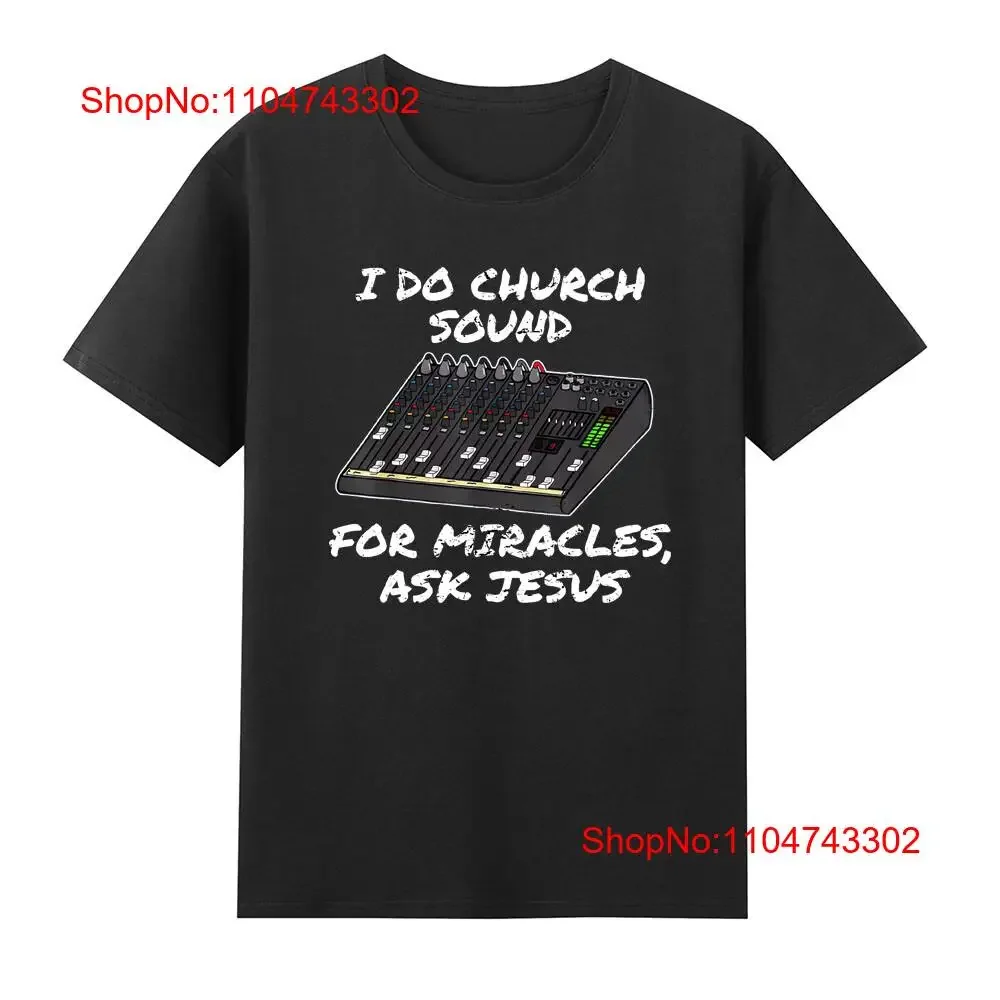 Je fais le son d'église pour les miracles demander Jss drôle chrétien t-shirt vintage lavé mode graphique streetwear légèrement confortable