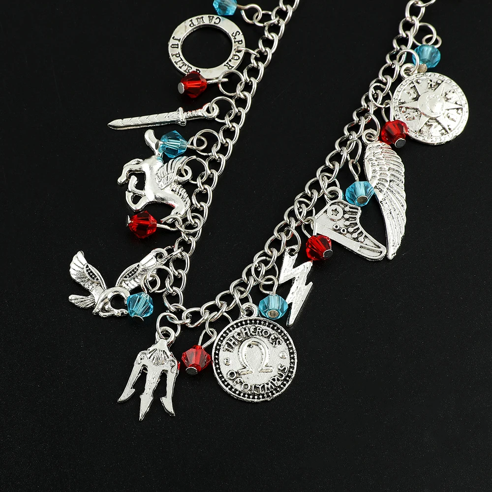 Percy Jackson Charm Bracelet Alloy Jewelry Vintage Bracelet Link Chain Gift For Ladies Women Men