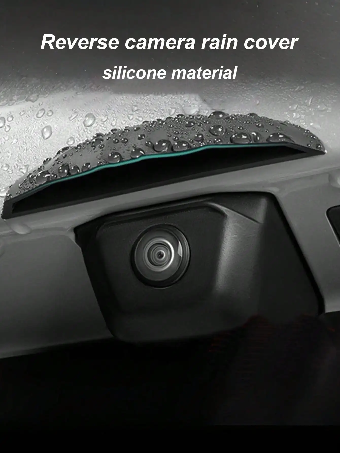 ฝาครอบกันฝนสำหรับกล้องมองหลังรถยนต์อเนกประสงค์ - แผ่นป้องกันกันน้ำซิลิโคนเหลว ดีไซน์โปร่งใสและไม่มีคราบตกค้าง