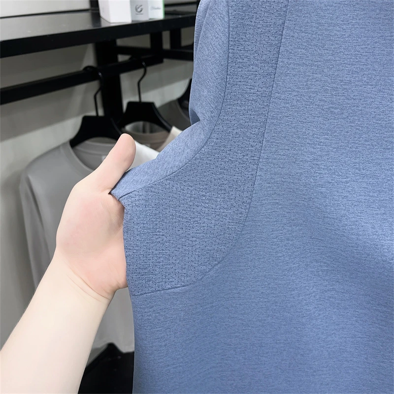 Original Herren Langarm-Poloshirt, schnelltrocknend, atmungsaktiv, mit Revers und Knöpfen, exquisiter Buchstabendruck, Herbst-Freizeit-Sportbekleidung für Herren – Detail 4