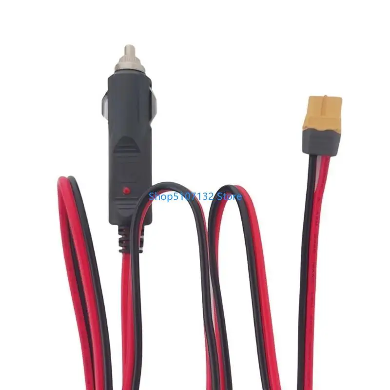 87HD XT60 Extension Cable XT60 Female to Cigarettes Lighters Male Plug Extension Cable 16AWG XT60 Adpter Cable for Solar Panel