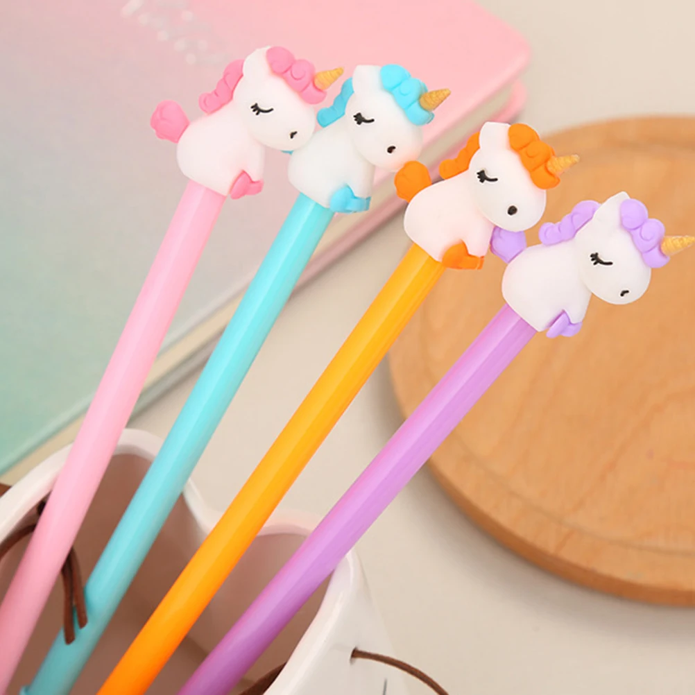 16Pcs Gel Pen Neutral Type Cartoon Design Smooth Writing Ergonomic Grip Portable Stationery Suitable for Study Office