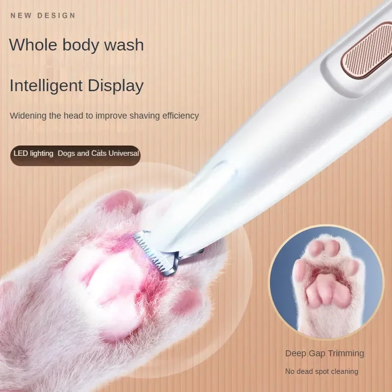 

LED 조명 완전 방수 반려동물 털 트리머, 18mm 넓이 날 손질용 개 클리퍼, 디스플레이, 신제품