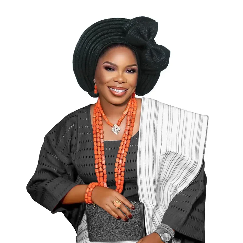 Female Head Wraps 2025 Headtie African Autogele Women's Turban Cap Nigeria Wedding Auto Geles Party Headpiece African Headtie