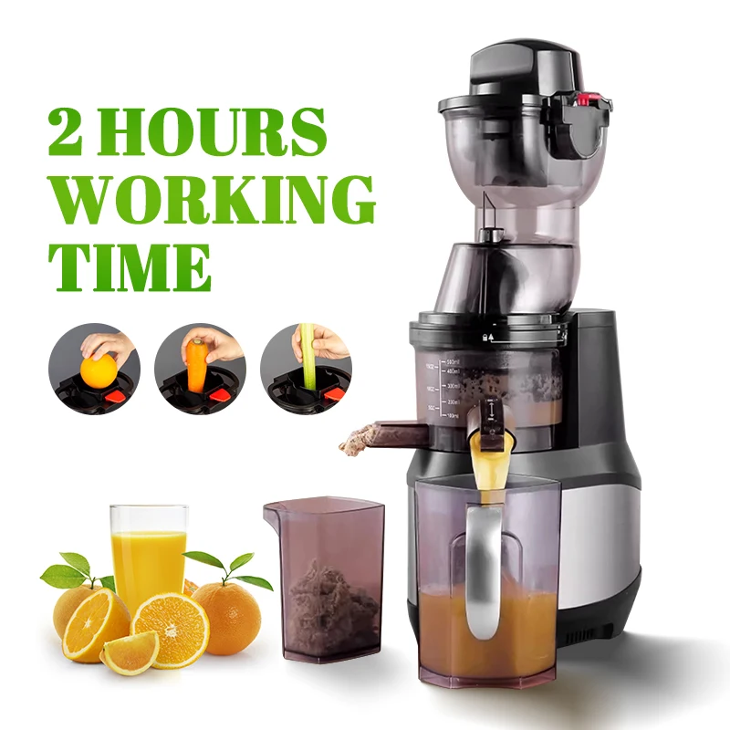 

MOSEENER Juicer Extractor Machine Orange Juicer Slow Cold Press Juicer Compact Size Lower Noise Big Mouth