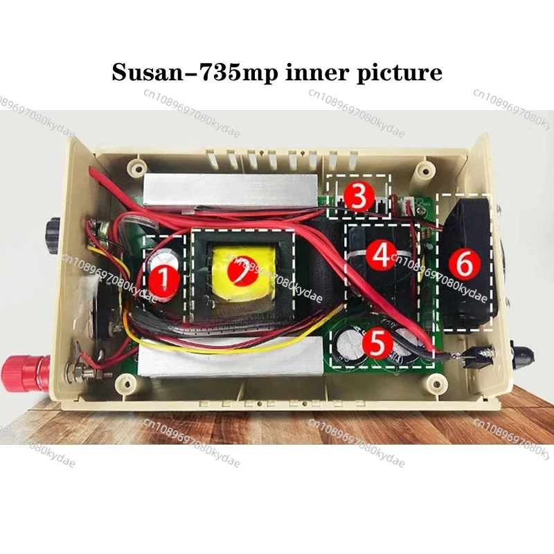 Full Current Limiting Protection Intelligent Pulse 1200W High-power Mixing Inverter Electronic Booster