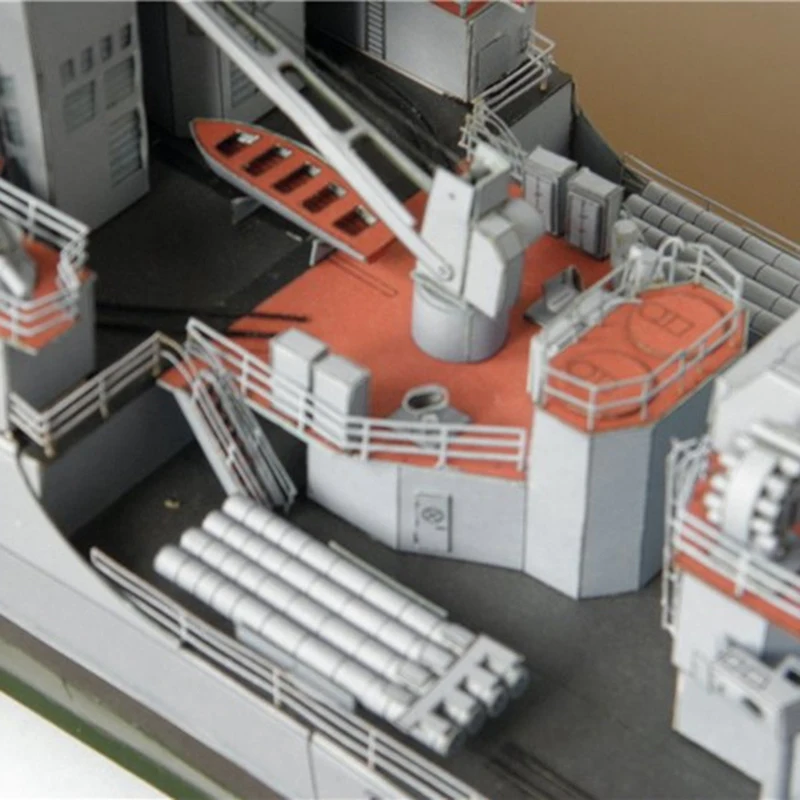 対潜水艦ビルディングセット,3D紙カードモデル,建設玩具,DIY教育玩具,1:200レフチェンコ提督