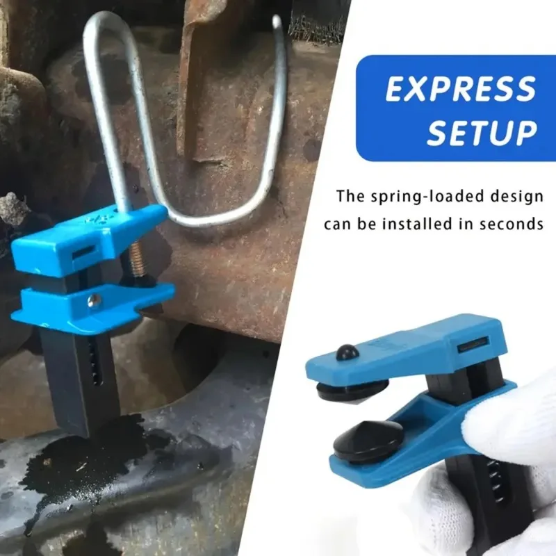 4Pcs Auto Brake Hose Clamp Flow Blocking Pliers Oil Nozzle Sealing Clip Prevent Liquid Leakage During Caliper Joint Replacement
