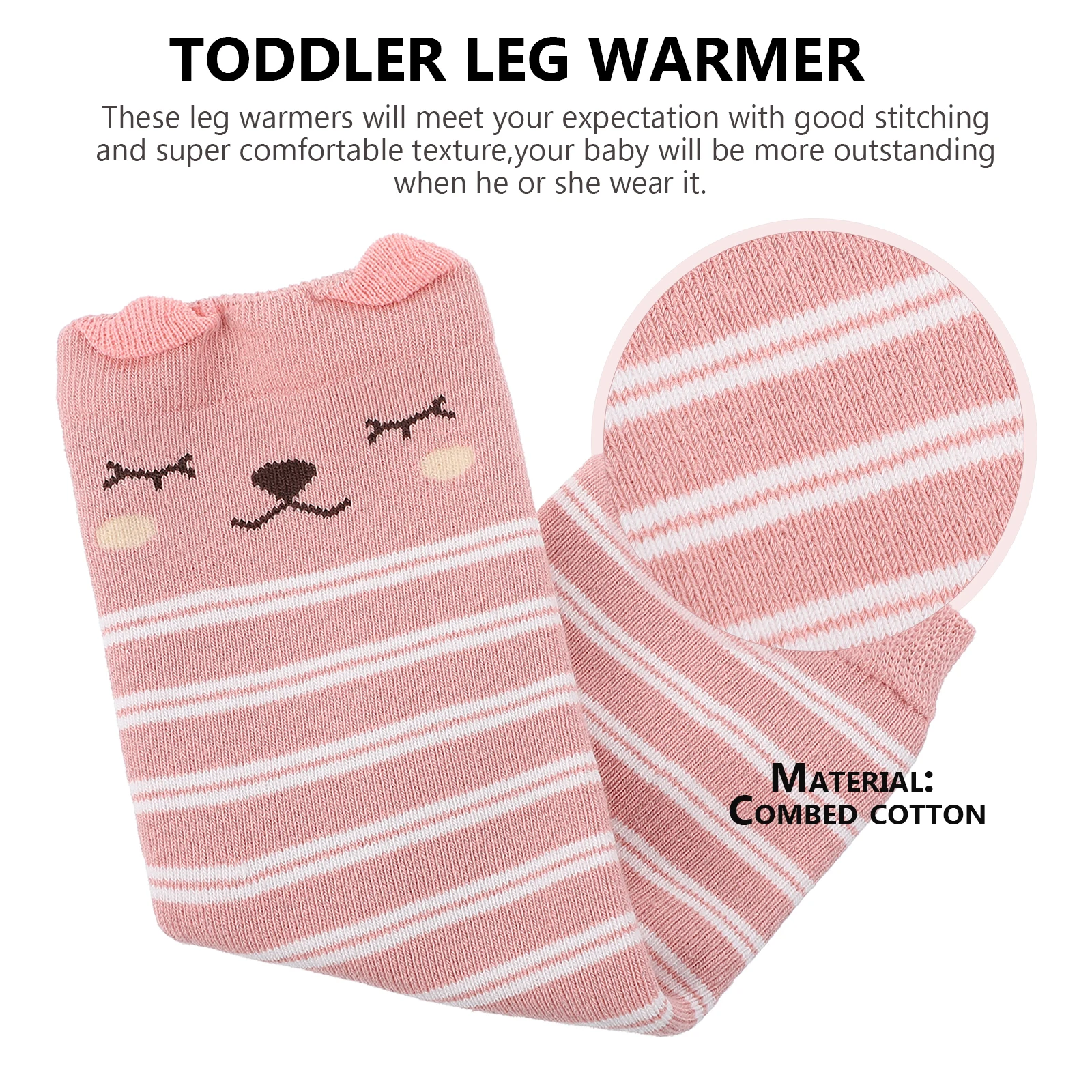 

Knee Socks Pad Toddler Leg Warmers Protector for High Baby Girl Pads Crawling Babies Covers Combed Cotton Anti-slip
