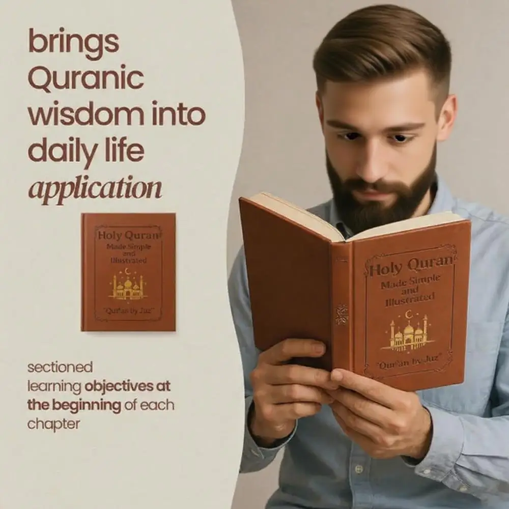 The Holy Quran English Ideal Quran/Koran Learning Guide Book With Colorful Pictures Illustrations For Kids Adults Beginners 2026