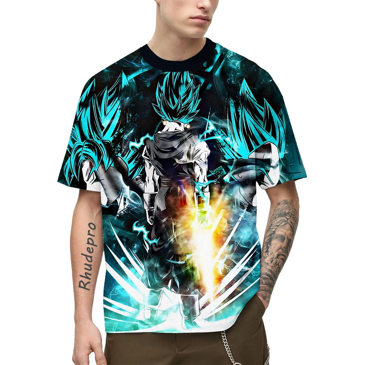 Anime Dragon Ball Z Économie unisexes, Goku, Vegeta, All Over Print, Street Cosplay, Nouveau, Chaud, Hommes, Enfants, Été, 2024