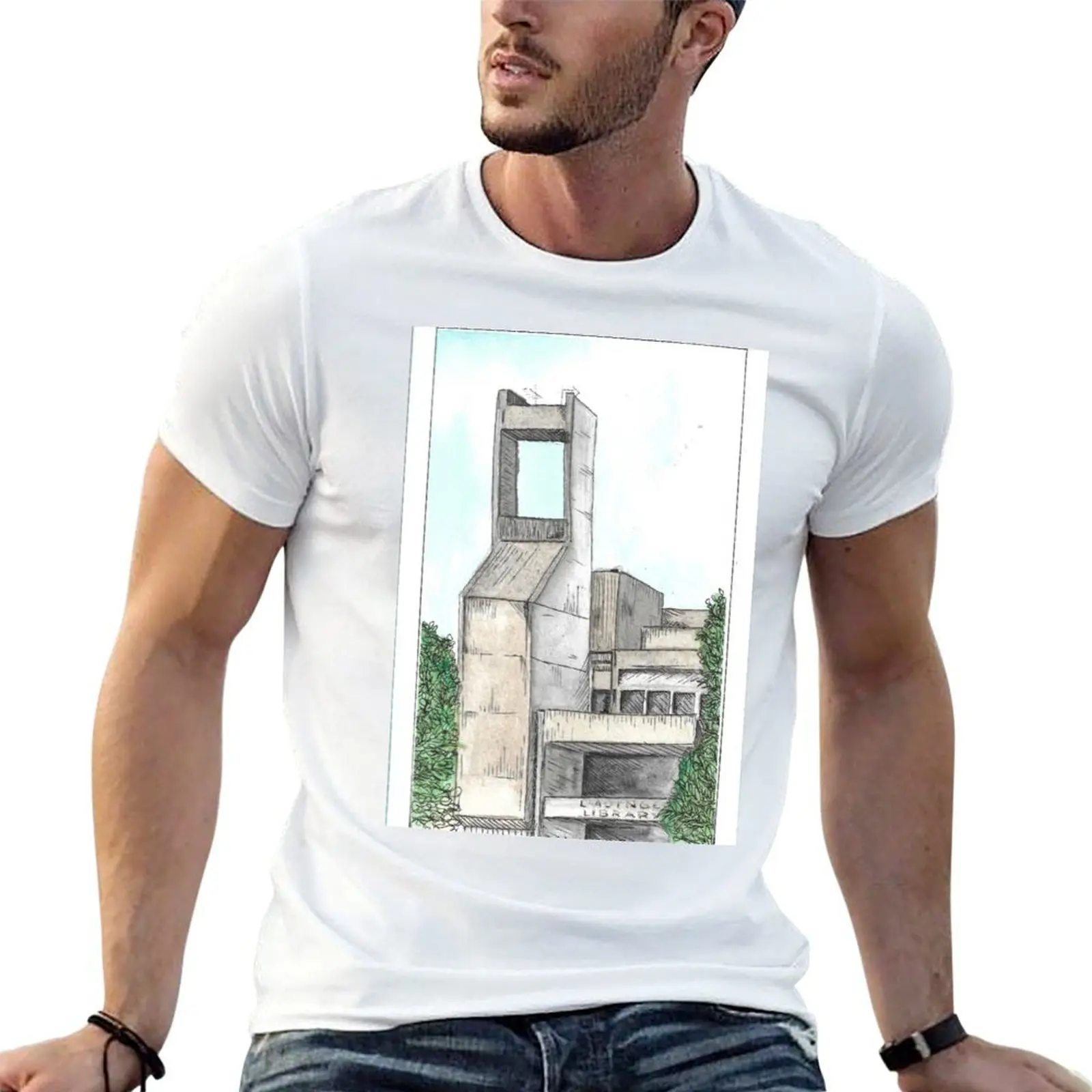Lauinger Library T-Shirt Personalized t-shirt funny meme t-shirts T-shirts for men cotton