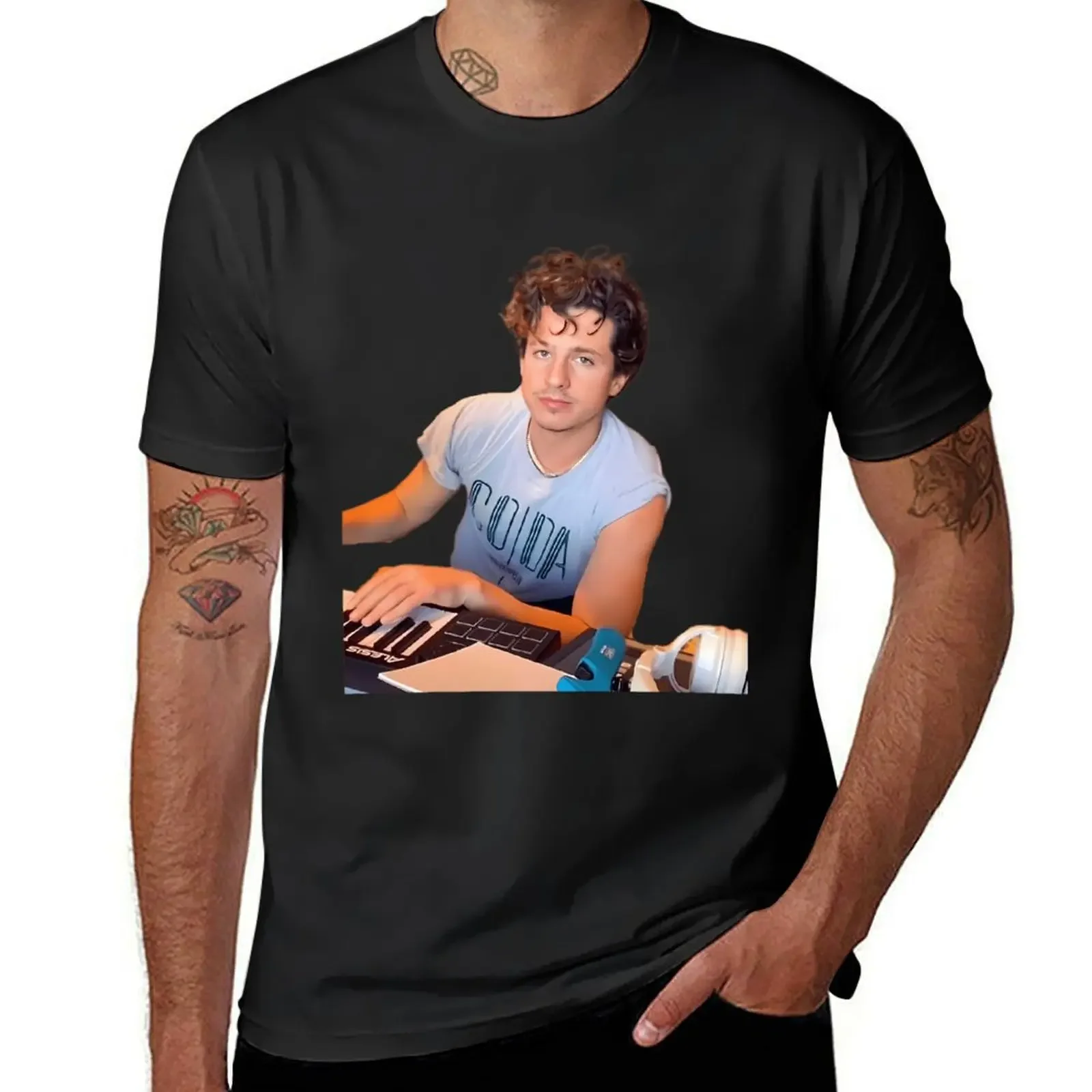 

Charlie Puth Recording T-Shirt heavyweights designer shirts summer top summer 2025 plain t shirts men