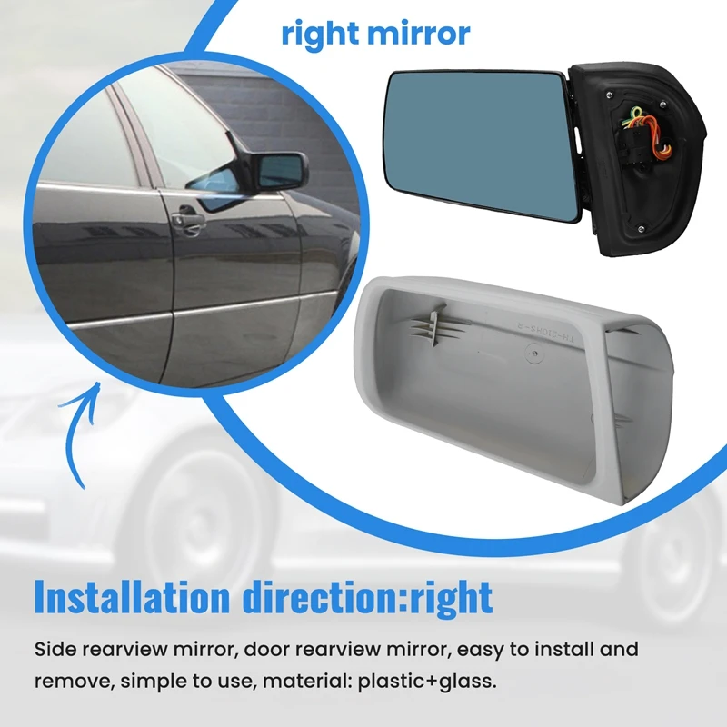 Rear View Mirror Assembly Side Wing Door Mirror For Mercedes-Benz W140 S280 S300 S320 S500 S600 1991-1998