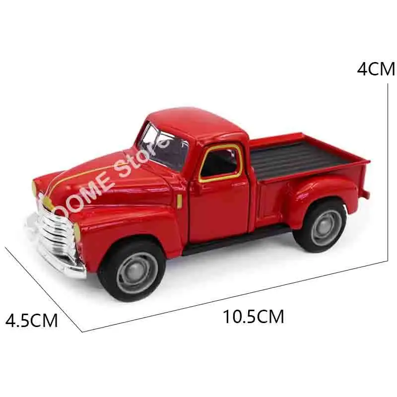 1:32スケール クラシックピックアップトラック 車モデル 合金製プルバックダイキャスト＆おもちゃ 車両 男の子向け 子供向け クリスマスコレクション おもちゃ車