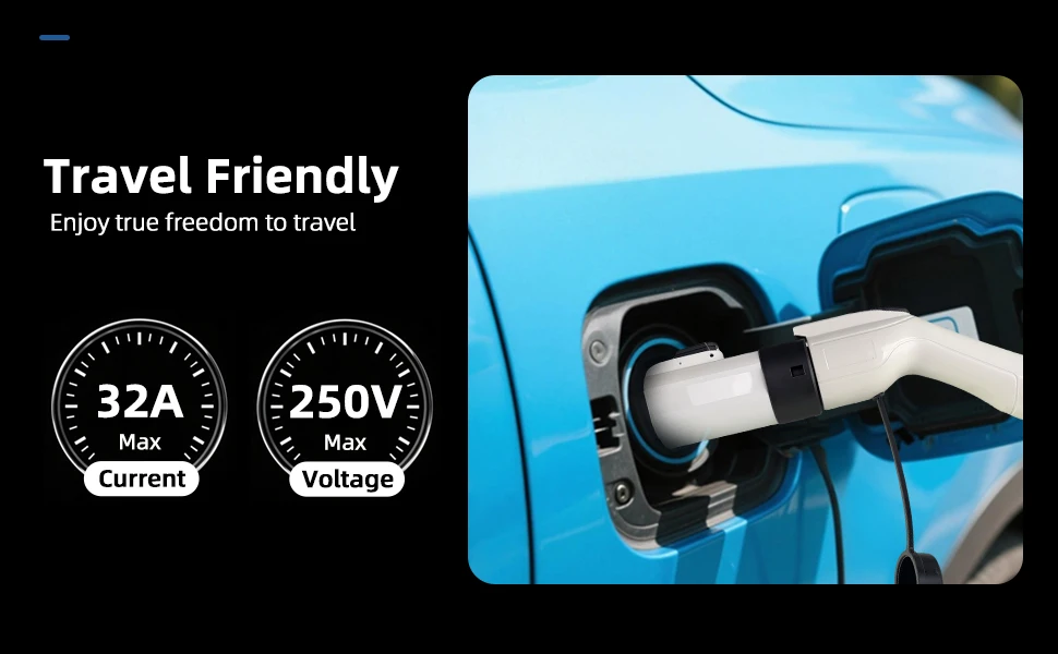 EVqiaoyi GB/T auf NACS EV-Adapter 32A 7KW GB/T EV-Adapter für Tesla EVs Konverter mit Temperaturregelung für schnelles, sicheres Laden – Detail 2