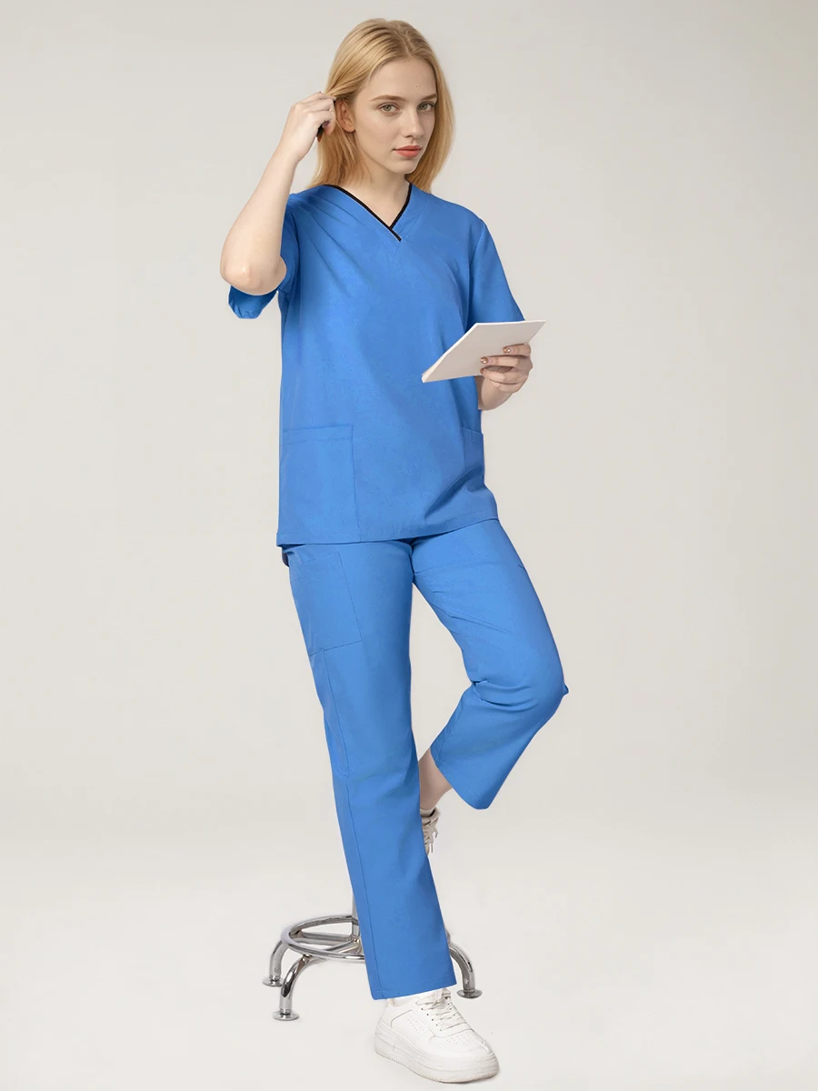 Frauen Krankenschwester Uniform Sets SPA Schönheit Salon Medica Uniform Veterinär Arzt Zahnarzt Arbeitskleidung Peeling Pflege Gesundheitswesen Scrubs Anzug