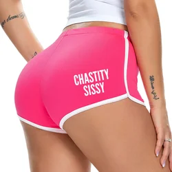 CHASTITY SISSY Hot Panties for Women Sexy Shorts Female Lingerie Stretch Sports Shorts Yoga Pants Home Panties Women Underwear