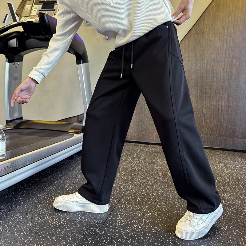 

Trousers Cotton55 Polyester45 Base Layer97 Polyester3 Spandex SizeM4XL Straight Leg Length Pants Youth ular Daily Wear