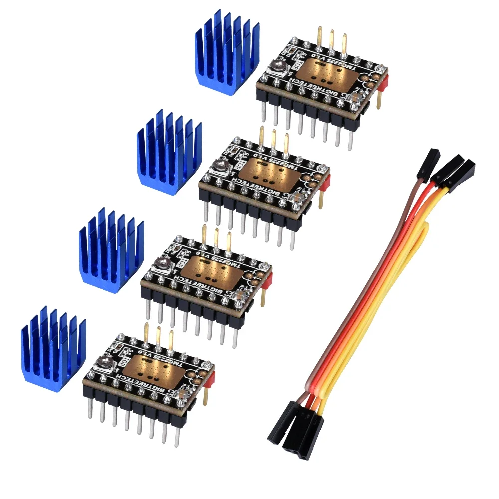 BIGTREEETECH TMC2225 V1.0 Stepper Motor Ultra-Silent Driver with Heatsink 3D Printer Parts VS TMC2209/2130 For SKR V1.3 MINI E3