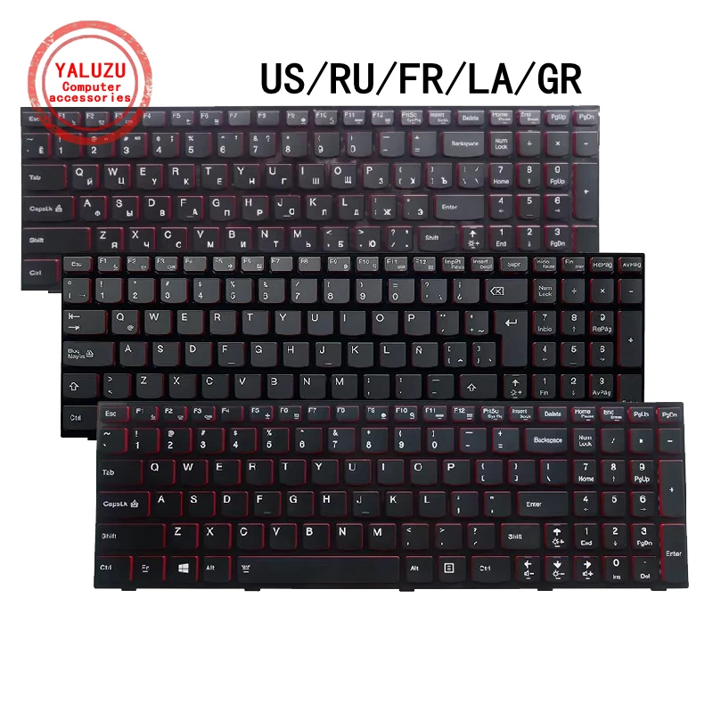 US/RU/FR/LA/GR English/Russian/French/Latin/German NEW Laptop Keyboard For Lenovo Y500 Y500N Y500NT Y510 Y510P
