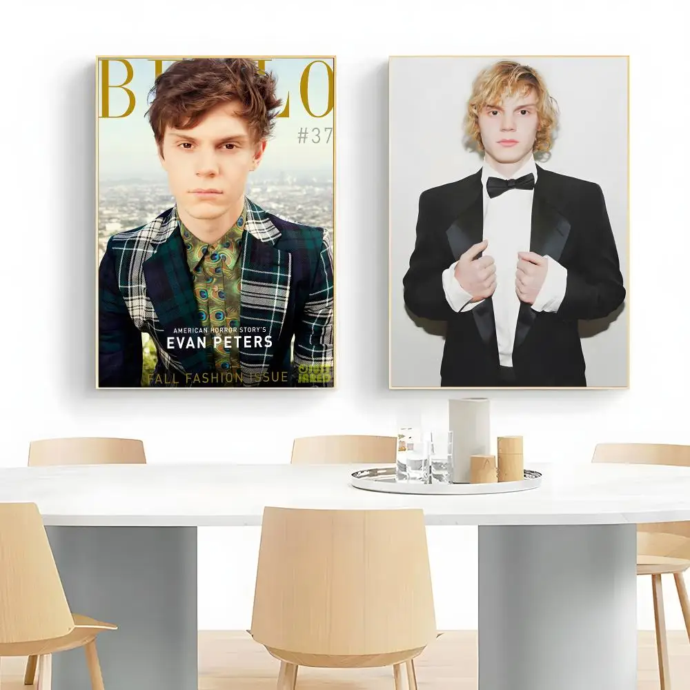 Charismatic Actor E-Evan Peters Poster Wall Art Print Decorative Mural Home Decor Gift Unframed