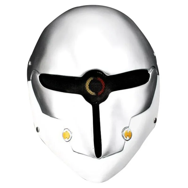 Mechanical Fox Masks One Eyed Robot Mask Grey Halloween Mask Masquerade Party Fox Mask Anime Cosplay Grey One Eyed Fox Masques
