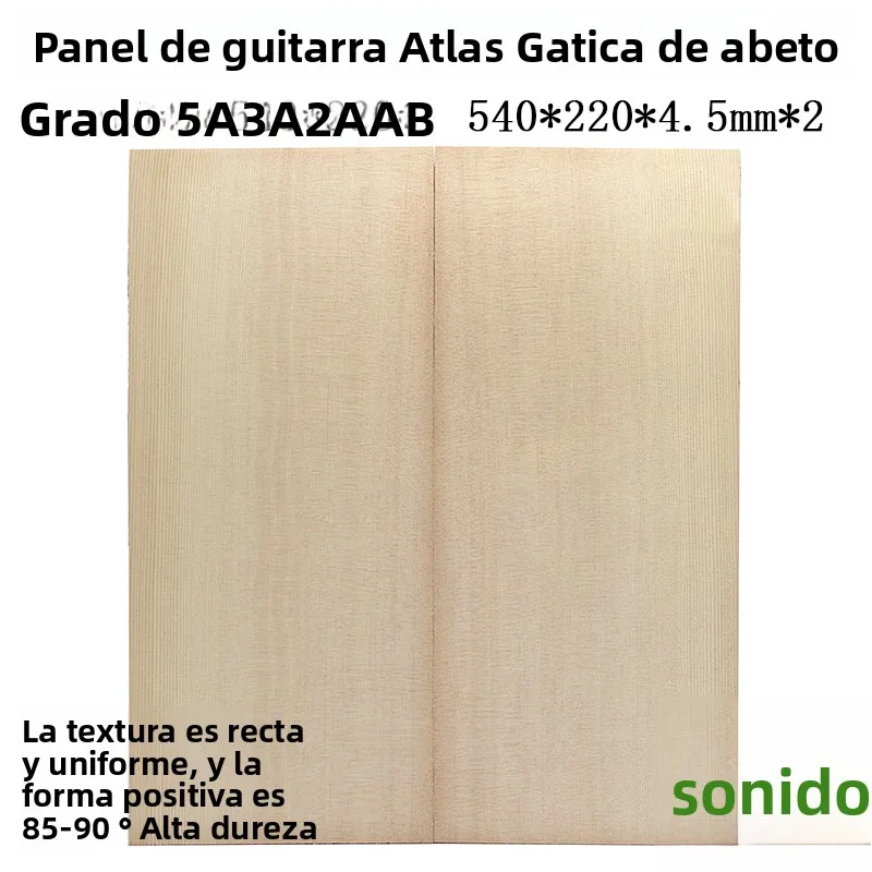 Panel de guitarra de abeto Sitka de Alaska, material de madera, accesorios, construcción de tabla única B5A, piezas para inst...