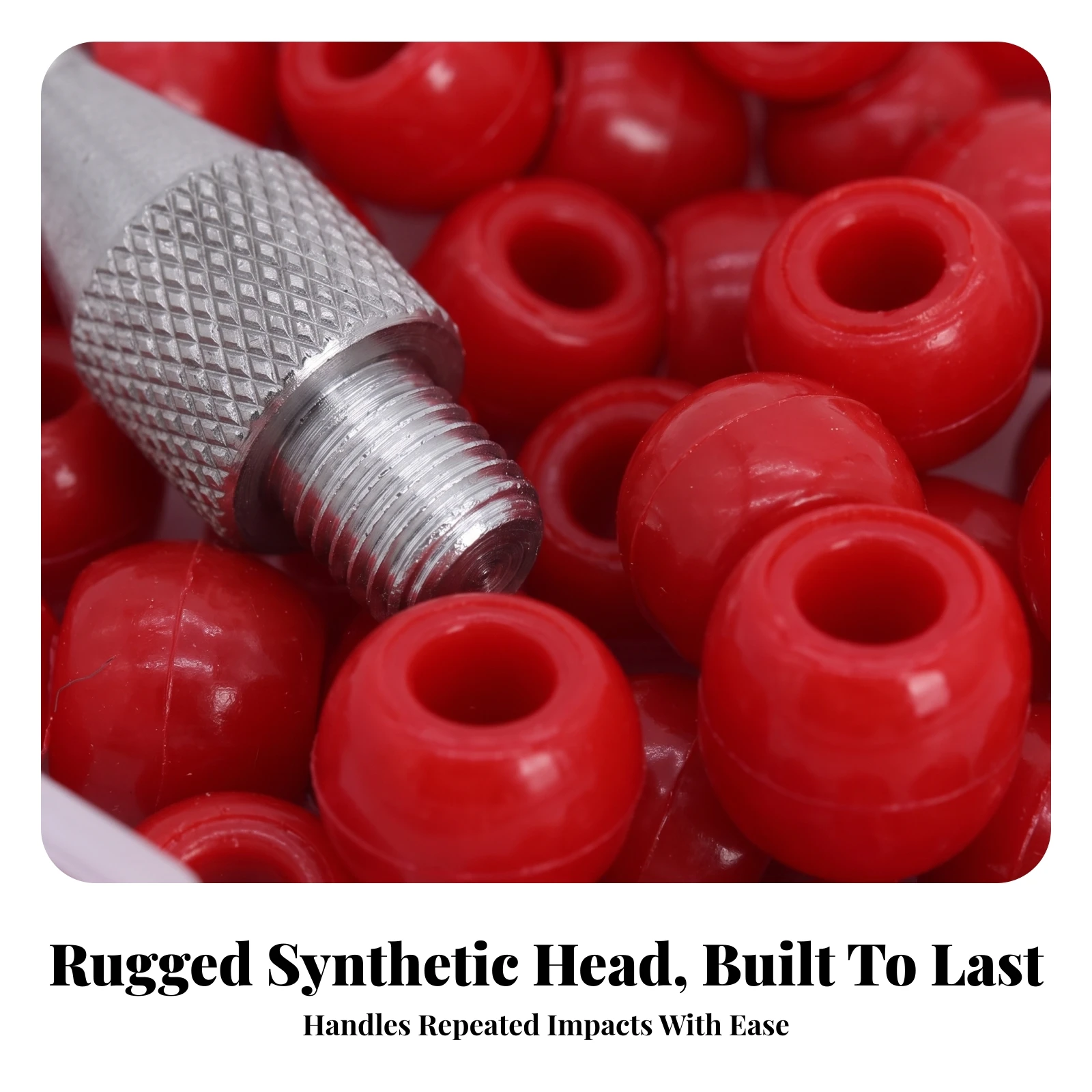 50 Pieces Car Dimple Repair Head with M8 Thread Knurled Replacement Tip with M8 Thread Hardware Robust for Garage